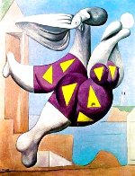 Bather With Beach Ball Limited Edition Print by  Picasso Estate Signed Editions - 2