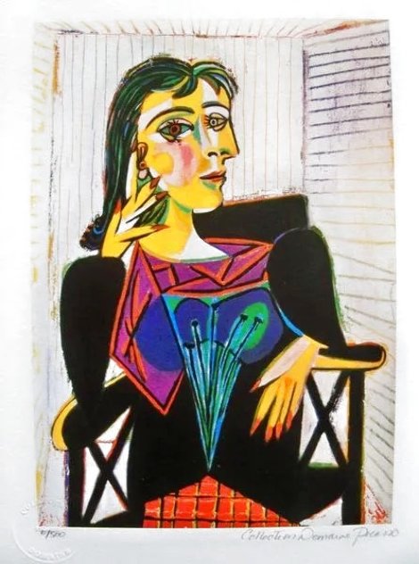 Dora Maar Limited Edition Print by Picasso Estate Signed Editions Dora Maar Limited Edition Print by Picasso Estate Signed Editions