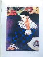 Harlequin Leaning on His Elbow Limited Edition Print by  Picasso Estate Signed Editions - 1