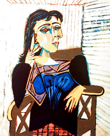 Portrait of Dora Maar Seated Limited Edition Print -  Picasso Estate Signed Editions