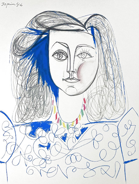 Portrait de Femme 1981 Limited Edition Print by  Picasso Estate Signed Editions