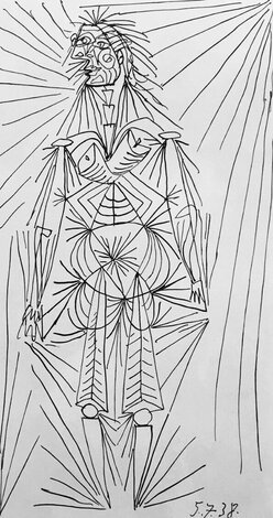Femme Debout (Woman Standing) 1982 Limited Edition Print -  Picasso Estate Signed Editions