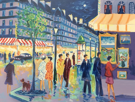 Soir Sur Les Grands Boulevard 1988 - Paris, France Limited Edition Print - Jean Claude Picot