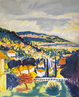 La Terrasse 1988 Limited Edition Print - Jean Claude Picot La Terrasse 1988 Limited Edition Print - Jean Claude Picot