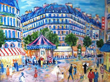 Le Manege La Soir a Paris 2000 Limited Edition Print - Jean Claude Picot Le Manege La Soir a Paris 2000 Limited Edition Print - Jean Claude Picot