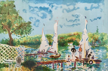 Sunday Sailing 1990 Limited Edition Print - Jean Claude Picot Sunday Sailing 1990 Limited Edition Print - Jean Claude Picot