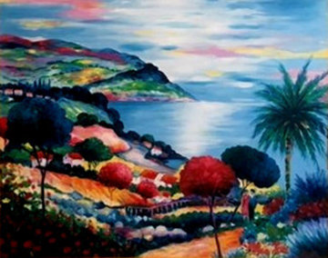 Le Bale De Theoule De Printemps 31x25 Original Painting - Jean Claude Picot Le Bale De Theoule De Printemps 31x25 Original Painting - Jean Claude Picot