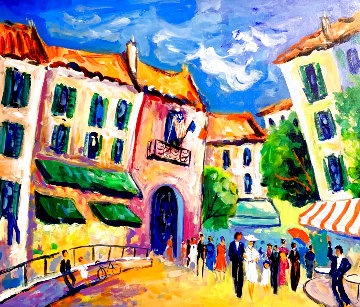 Le Marriage a Mougins 2011 28x32 Original Painting - Jean Claude Picot Le Marriage a Mougins 2011 28x32 Original Painting - Jean Claude Picot