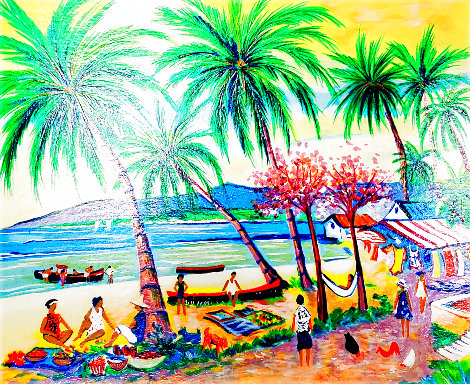 Matin Sur La Mer En Guadeloupe 2002 Limited Edition Print - Jean Claude Picot