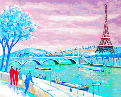 La Tour Eiffel en Hiver 1999 - Paris, France Limited Edition Print - Jean Claude Picot