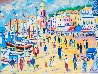 Un Dimanche a St. Tropez Embellished 2000 - France Limited Edition Print by Jean Claude Picot - 0