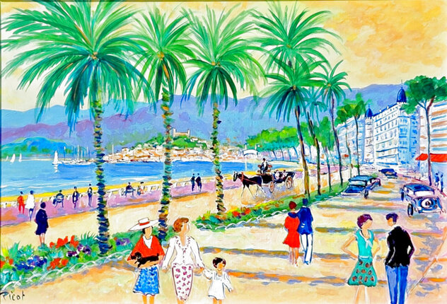 La Diacre Sur La Croisette a Cannes 1998 25x30 - Acrylic on Canvas - France - Signed Twice Original Painting by Jean Claude Picot La Diacre Sur La Croisette a Cannes 1998 25x30 - Acrylic on Canvas - France - Signed Twice Original Painting by Jean Claude Picot