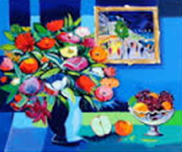 Fleurs a La Coupe De Fruits 1995 Limited Edition Print - Jean Claude Picot Fleurs a La Coupe De Fruits 1995 Limited Edition Print - Jean Claude Picot