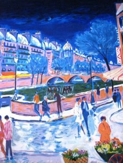 La Neige Sur Les Quais 1999 Limited Edition Print - Jean Claude Picot La Neige Sur Les Quais 1999 Limited Edition Print - Jean Claude Picot