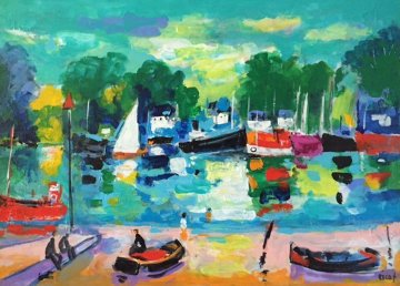 Maree Basse 2012 24x30 Original Painting - Jean Claude Picot Maree Basse 2012 24x30 Original Painting - Jean Claude Picot