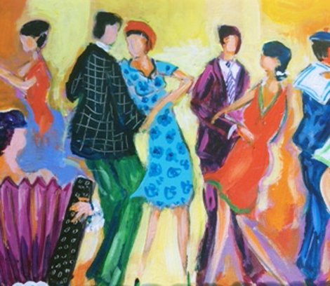 Tango Tango 2006 18x15 Original Painting - Jean Claude Picot