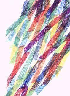 Ski Tracks Limited Edition Print - Piero Dorazio Ski Tracks Limited Edition Print - Piero Dorazio