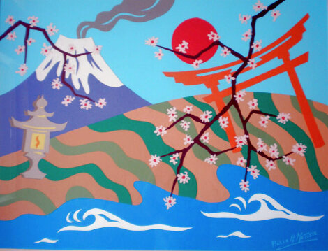 Oh Japan, Land of Beauty 24x36 Original Painting - Pierre Matisse