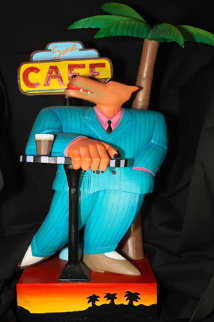 Sunset Cafe Wood Sculpture 1990 Sculpture - Markus Pierson