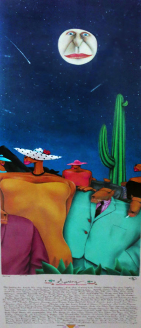 Spring 1989 47x23 Huge Original Painting by Markus Pierson Spring 1989 47x23 Huge Original Painting by Markus Pierson