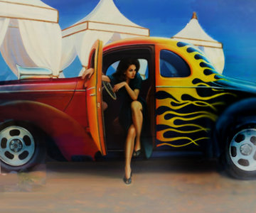 Hot Rod 1992 27x31 Original Painting - Patrick Pierson Hot Rod 1992 27x31 Original Painting - Patrick Pierson