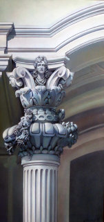 Architectural Column 1994 41x34 Super Huge Original Painting - Patrick Pierson Architectural Column 1994 41x34 Super Huge Original Painting - Patrick Pierson