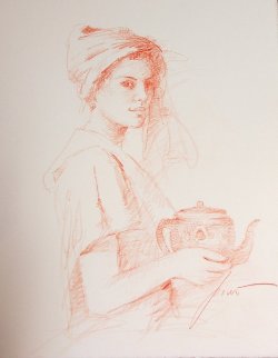 Untitled Drawing 2006 16x20 Drawing - Pino Untitled Drawing 2006 16x20 Drawing - Pino