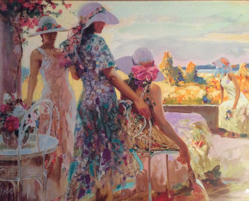 On the Terrace 1997 Limited Edition Print - Pino On the Terrace 1997 Limited Edition Print - Pino