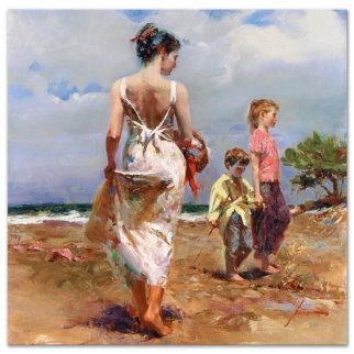 Mediterranean Breeze Embellished Limited Edition Print - Pino Mediterranean Breeze Embellished Limited Edition Print - Pino