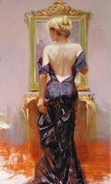Elegant Seduction Embellished Limited Edition Print by  Pino