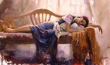 At Rest Embellished Limited Edition Print - Pino At Rest Embellished Limited Edition Print - Pino