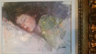 Sleeping Child 26x30 Original Painting by Pino - 2 Sleeping Child 26x30 Original Painting by Pino - 2