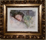 Sleeping Child 26x30 Original Painting by Pino - 1 Sleeping Child 26x30 Original Painting by Pino - 1