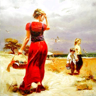 Seaside Gathering Limited Edition Print - Pino Seaside Gathering Limited Edition Print - Pino