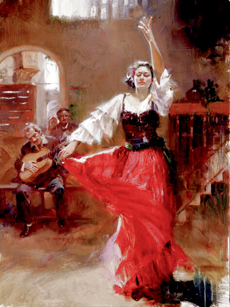 Main Attraction 2009 - Framed Embellished Giclee on Canvas Limited Edition Print by  Pino
