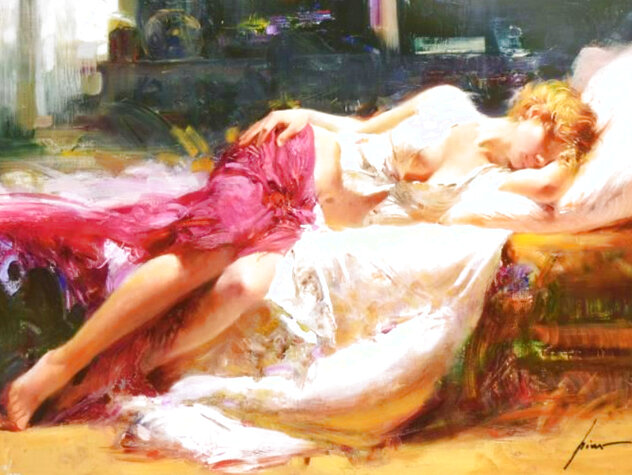 Dreaming in Color - Huge Giclee on Canvas Limited Edition Print by  Pino