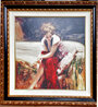 Whispering Heart 2003 - Huge - Framed Giclee on Canvas 44x44 Limited Edition Print by  Pino - 1