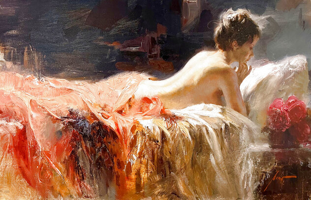 Soft Light AP 2004 Embellished Giclee on Canvas  - Huge Limited Edition Print by  Pino