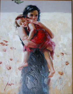Maternal Instincts 2002 Embellished Limited Edition Print - Pino Maternal Instincts 2002 Embellished Limited Edition Print - Pino