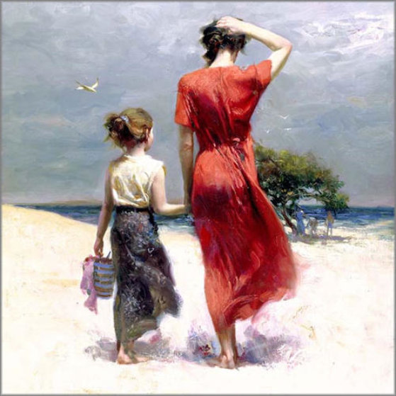 Afternoon Stroll Limited Edition Print by Pino Afternoon Stroll Limited Edition Print by Pino