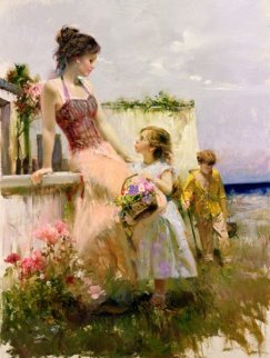 Basket of Love Embellished Limited Edition Print - Pino Basket of Love Embellished Limited Edition Print - Pino