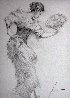 Flamenco Dancer Drawing 2010 30x26 Drawing by Pino - 0 Flamenco Dancer Drawing 2010 30x26 Drawing by Pino - 0
