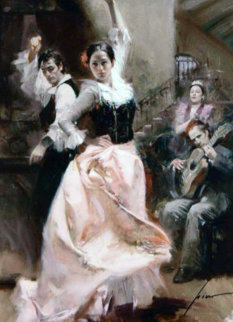 Dancing In Barcelona Limited Edition Print - Pino Dancing In Barcelona Limited Edition Print - Pino