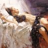 Morning Dreams 2005 Embellished Limited Edition Print by Pino - 2 Morning Dreams 2005 Embellished Limited Edition Print by Pino - 2
