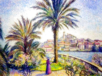 Le Palmier Du Jardin Catharina a Cannes 2011 Limited Edition Print - H. Claude Pissarro