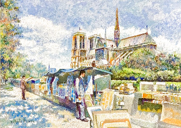 Le Marchand D' Estampes 2017 30x36 Original Painting - H. Claude Pissarro Le Marchand D' Estampes 2017 30x36 Original Painting - H. Claude Pissarro