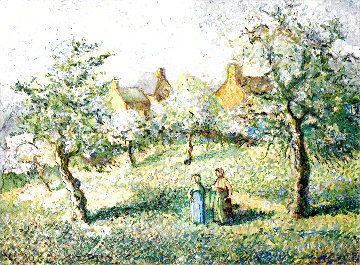Les Galeuses De Pommes Limited Edition Print - H. Claude Pissarro Les Galeuses De Pommes Limited Edition Print - H. Claude Pissarro