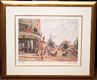Avenue of the Street Vendor (State I) Limited Edition Print by H. Claude Pissarro - 1 Avenue of the Street Vendor (State I) Limited Edition Print by H. Claude Pissarro - 1