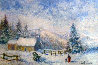 Neige a La Ferme De Marine Sur La Commune De La Mitry Datte Original Painting by H. Claude Pissarro - 0