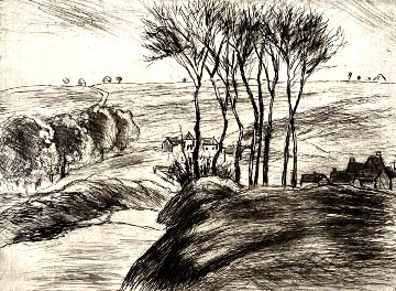 Paysage a Osny 1887 Limited Edition Print - Camille Pissarro Paysage a Osny 1887 Limited Edition Print - Camille Pissarro